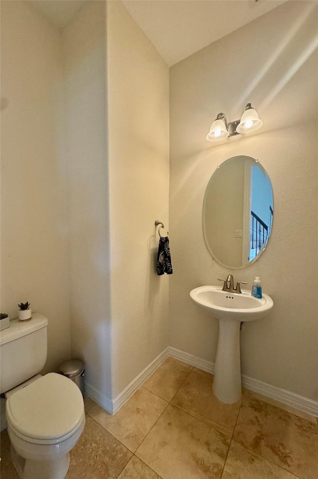 28423 Tanner Crossing Ln, Katy, TX 77494 - half bathroom with toilet and tile patterned floors