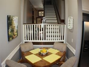 1401 Truxillo St, Houston, TX 77004 - dining space with baseboards