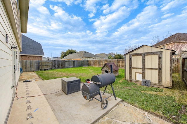 24514 Hikers Bend Dr, Katy, TX 77493 - fenced backyard with a patio area and a shed