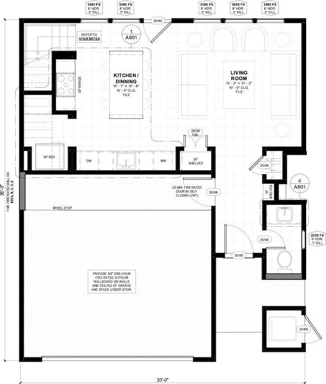 825 Paul Quinn St Unit E, Houston, TX 77091 - view of property floor plan