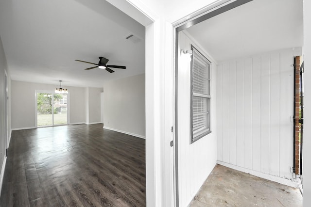 9611 Bertwood St, Houston, TX 77016 - unfurnished room featuring ceiling fan and a chandelier