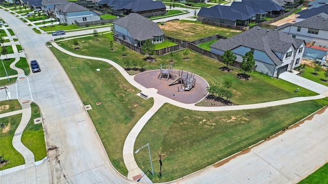 14842 Ash Landing Dr, Conroe, TX 77302 - aerial view of residential area featuring a park