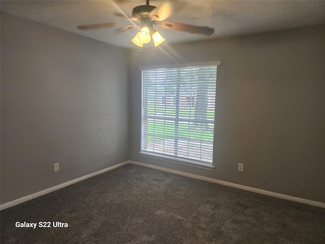 14119 Falling Elm Ln, Houston, TX 77015 - spare room featuring carpet flooring and a ceiling fan