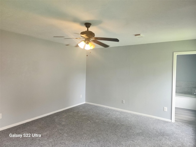 14119 Falling Elm Ln, Houston, TX 77015 - empty room featuring ceiling fan and carpet