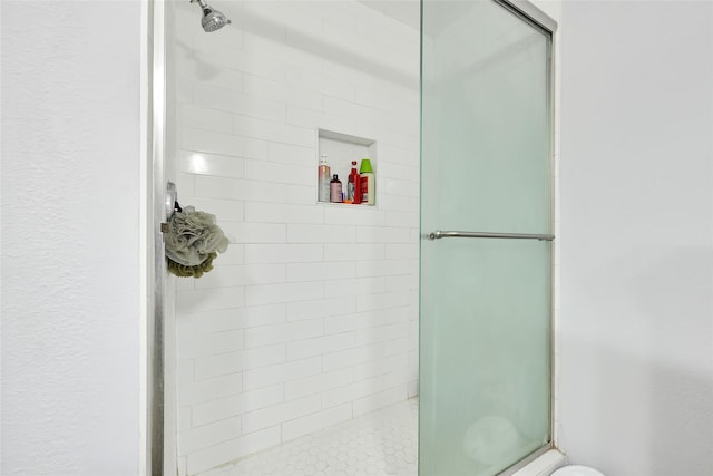 4358 Wildacres Dr, Houston, TX 77072 - bathroom with a stall shower and toilet