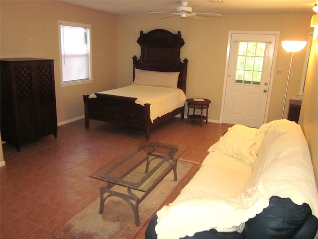 1406 Key St, Brenham, TX 77833 - bedroom featuring multiple windows and tile patterned floors