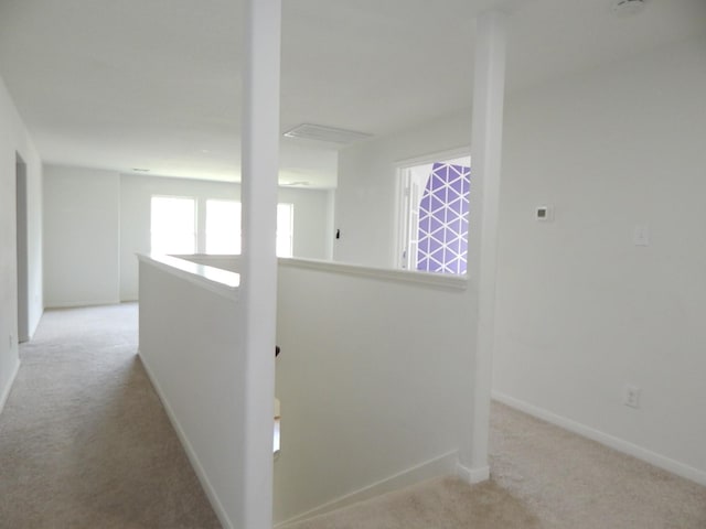 16861 Greenhouse St, Conroe, TX 77385 - hall with light colored carpet and an upstairs landing