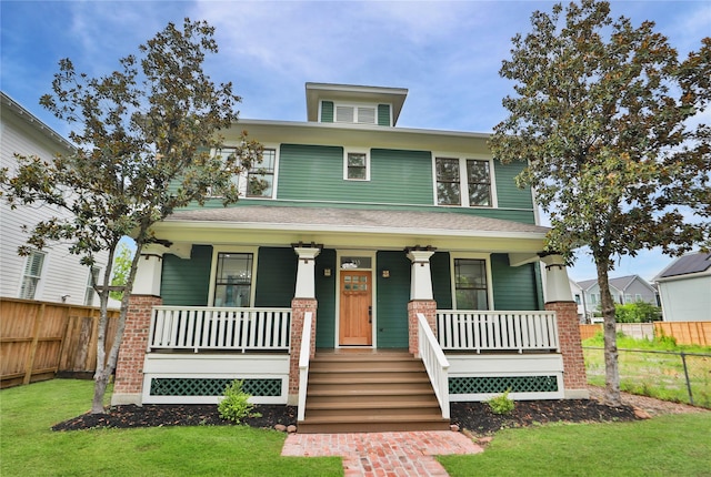 435 W 23rd St, Houston, TX 77008 - traditional style home featuring covered porch