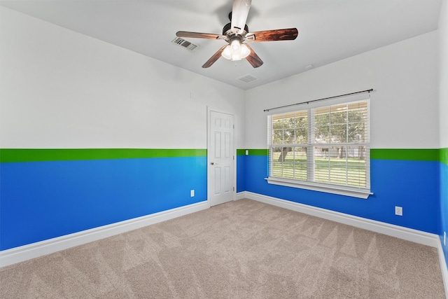 43919 Austin Branch Rd, Hempstead, TX 77445 - spare room featuring carpet floors and ceiling fan