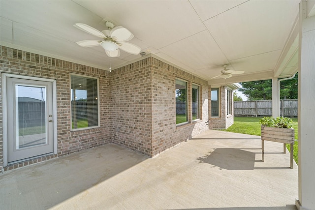 1638 Dominion Heights Ln, Katy, TX 77423 - view of patio / terrace featuring a ceiling fan