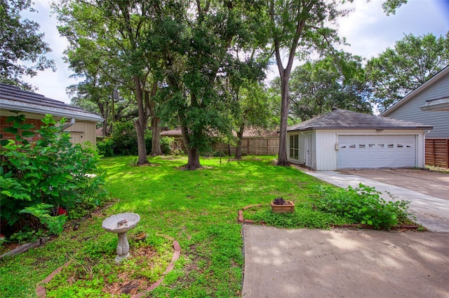 2010 Oceanview Dr, Seabrook, TX 77586 - view of yard with concrete driveway