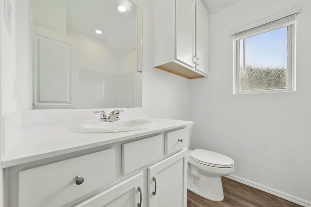 2921 Eden Lake Ln, Katy, TX 77493 - bathroom featuring vanity and wood finished floors