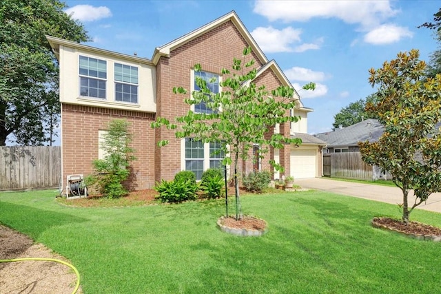 10819 Belle Haven Dr, Houston, TX 77065 - view of front of house featuring driveway, brick siding, and an attached garage
