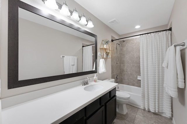 19610 Blushing Meadow Dr, Cypress, TX 77433 - full bathroom with vanity, shower / bath combo, and tile patterned flooring