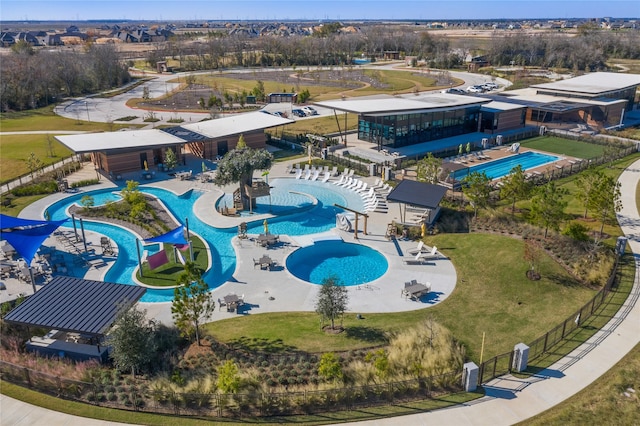 19610 Blushing Meadow Dr, Cypress, TX 77433 - bird's eye view of a pool