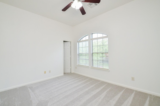 25619 Tower Side Ln, Katy, TX 77494 - empty room with ceiling fan and light colored carpet