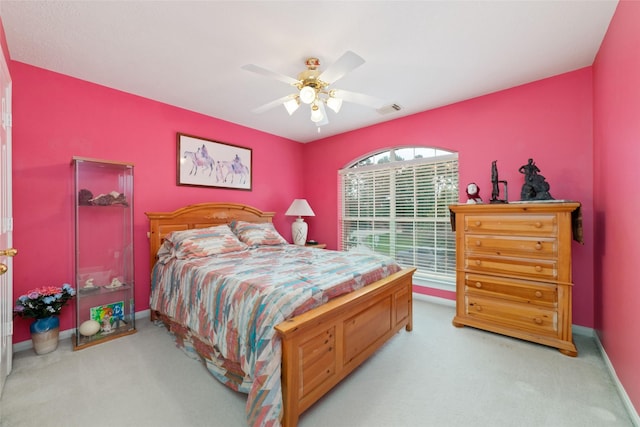 7311 Open Oak Way, Humble, TX 77346 - bedroom featuring carpet flooring and a ceiling fan