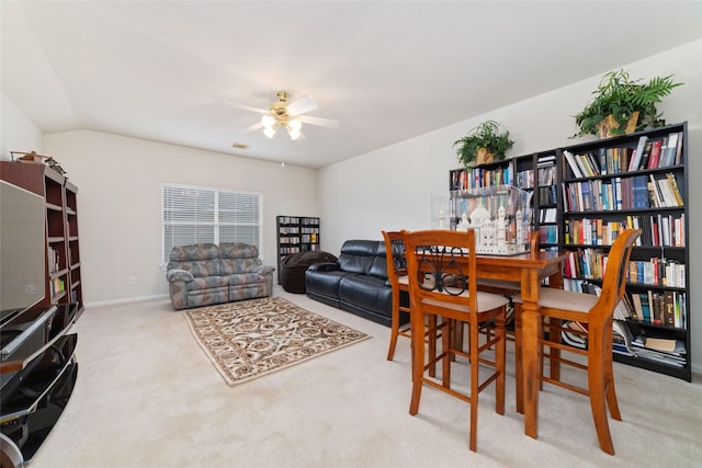 7311 Open Oak Way, Humble, TX 77346 - carpeted dining room featuring ceiling fan