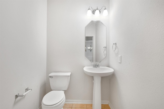 31 S Creekmist Pl, Conroe, TX 77385 - bathroom with toilet and tile patterned floors