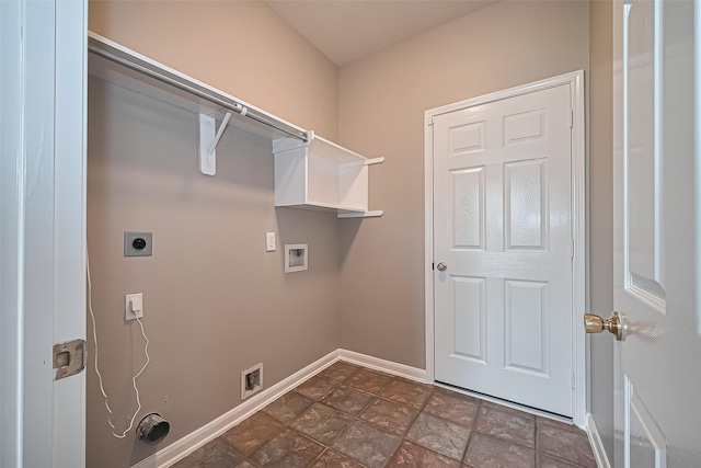 19819 Sternwood Manor Dr, Spring, TX 77379 - washroom featuring hookup for an electric dryer, hookup for a washing machine, and stone finish floors