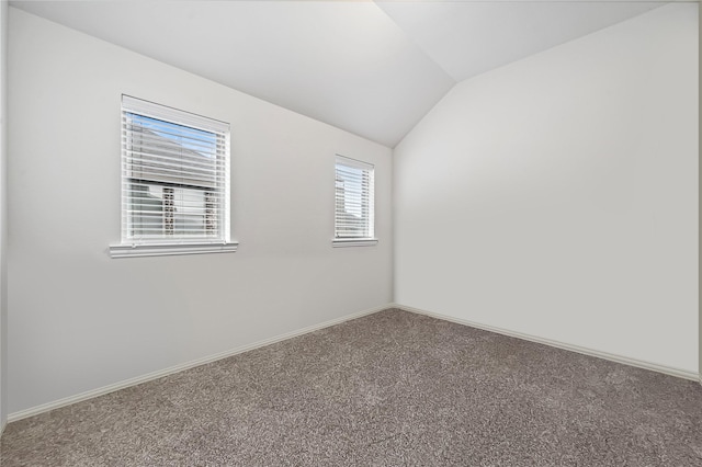 4831 Sunset Park Ln, Rosharon, TX 77583 - unfurnished room featuring carpet floors and lofted ceiling