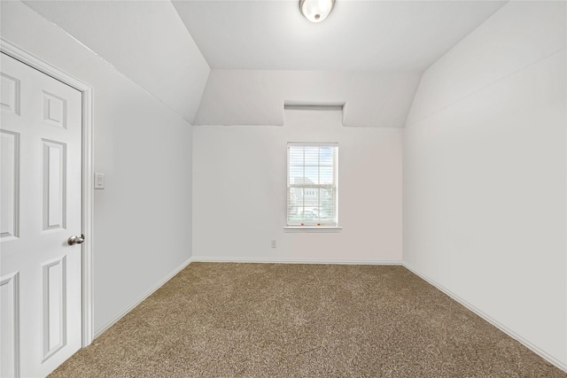 4831 Sunset Park Ln, Rosharon, TX 77583 - additional living space with carpet floors and vaulted ceiling