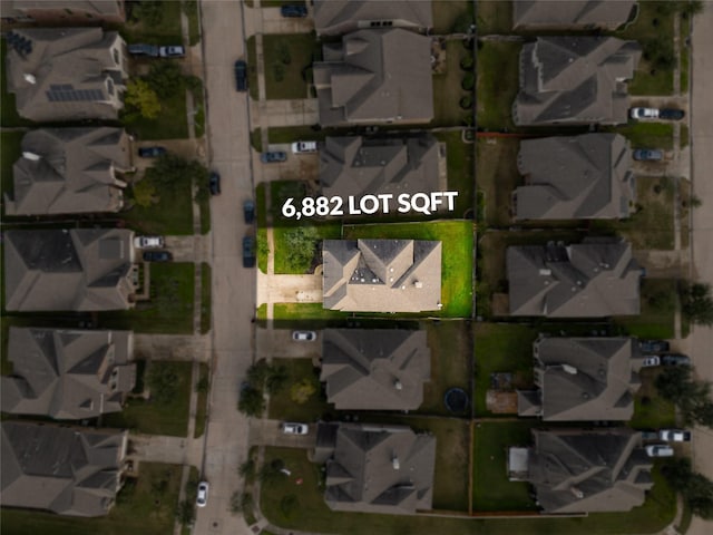 4831 Sunset Park Ln, Rosharon, TX 77583 - aerial view of property's location with property parcel outlined