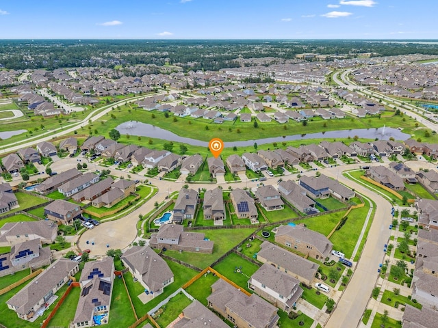 15754 Cairnwell Bend Dr, Humble, TX 77346 - aerial view of property and surrounding area with nearby suburban area and a nearby body of water