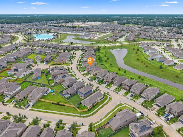 15754 Cairnwell Bend Dr, Humble, TX 77346 - aerial overview of property's location featuring nearby suburban area and a nearby body of water