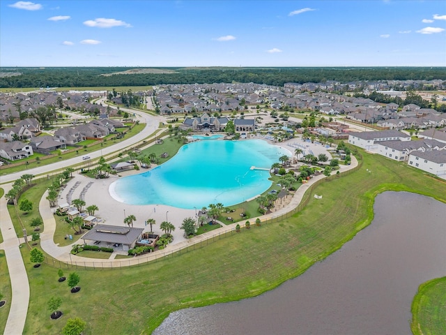 15754 Cairnwell Bend Dr, Humble, TX 77346 - aerial view of property's location featuring nearby suburban area and a pool
