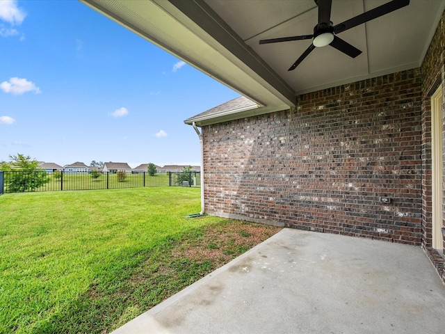 15754 Cairnwell Bend Dr, Humble, TX 77346 - view of yard with ceiling fan and a patio
