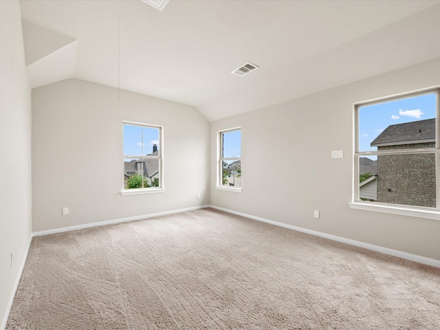 15754 Cairnwell Bend Dr, Humble, TX 77346 - spare room featuring lofted ceiling and carpet floors