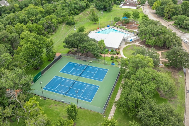 14110 Woodnook Dr, Houston, TX 77077 - drone / aerial view of a pool area