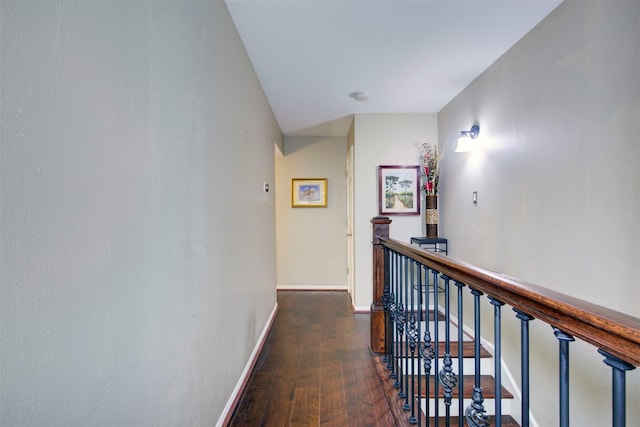 840 Threadneedle St E Unit 208, Houston, TX 77079 - hall featuring an upstairs landing and wood finished floors