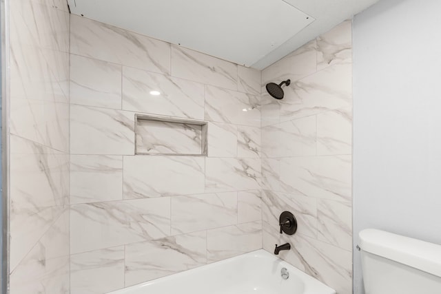 16234 Bowridge Ln, Houston, TX 77053 - bathroom with toilet and bathtub / shower combination