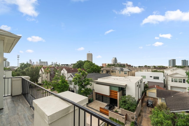 4314 Gibson St Unit B, Houston, TX 77007 - balcony with a skyline view