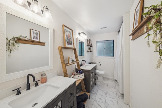 18407 Point Lookout Dr, Houston, TX 77058 - bathroom with marble finish flooring and vanity