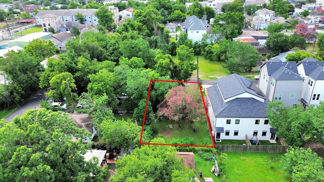 1410 Miller St, Houston, TX 77003 - aerial perspective of suburban area with property boundaries highlighted