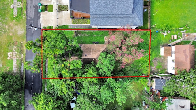 1410 Miller St, Houston, TX 77003 - aerial view of property's location featuring property boundaries highlighted