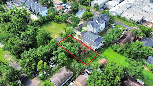 1410 Miller St, Houston, TX 77003 - aerial perspective of suburban area featuring property boundaries highlighted
