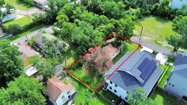 1410 Miller St, Houston, TX 77003 - aerial view of property's location featuring property boundaries highlighted