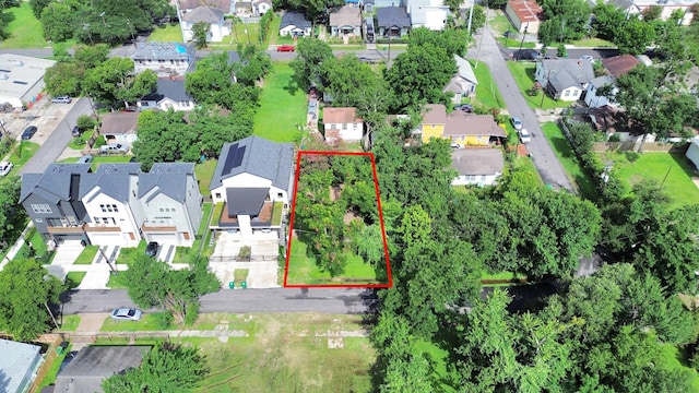 1410 Miller St, Houston, TX 77003 - aerial perspective of suburban area featuring property boundaries highlighted