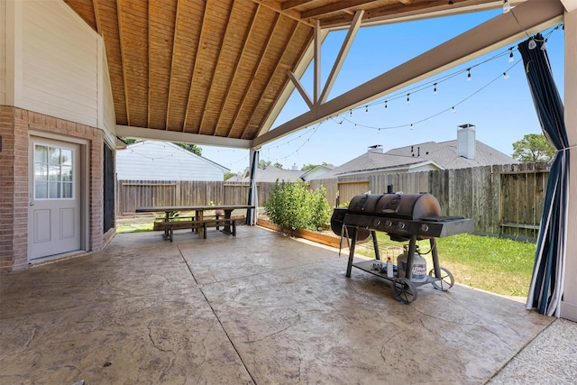 20731 Maple Village Dr, Cypress, TX 77433 - fenced backyard with a patio area and grilling area