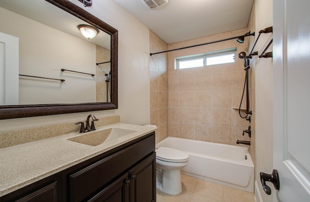931 Shirkmere Rd, Houston, TX 77008 - full bath featuring vanity, shower / tub combination, and tile patterned floors