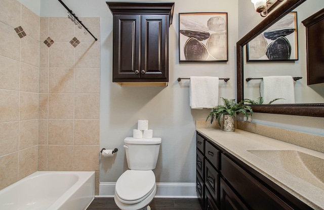 931 Shirkmere Rd, Houston, TX 77008 - full bathroom featuring vanity and washtub / shower combination
