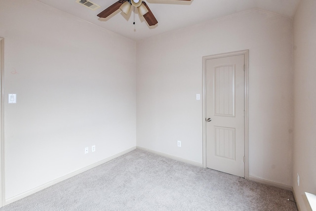 6533 Gray Birch Ln, Dickinson, TX 77539 - carpeted spare room with a ceiling fan and lofted ceiling