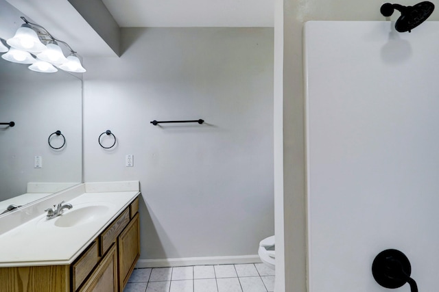 10201 Munn St, Houston, TX 77029 - bathroom with tile patterned flooring and vanity