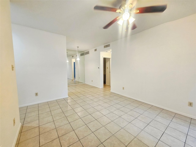 7950 N Stadium Dr Unit 191, Houston, TX 77030 - spare room with a ceiling fan and light tile patterned floors