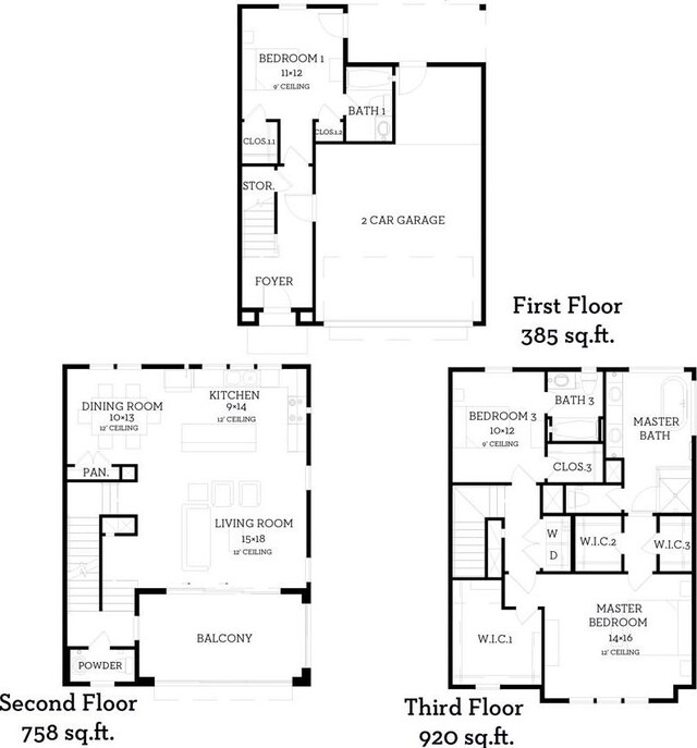 2414D Canal, Houston, TX 77003 - view of floor plan / room layout