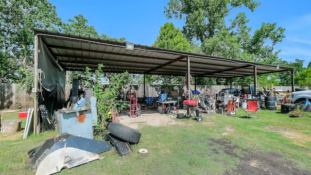 1804 Esther Dr, Houston, TX 77088 - view of parking / parking lot featuring a detached carport
